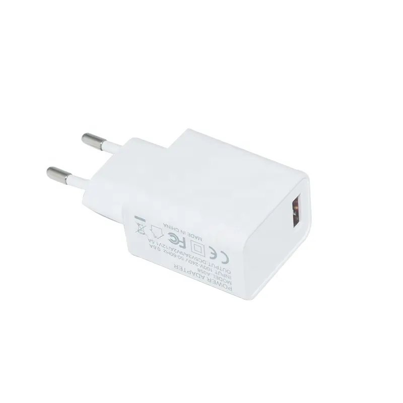 EU Plug Qc3.0 Chargeurs de téléphone USB 18W Charge rapide en vrac 18W Charge rapide Chargeur rapide pour Smartphone