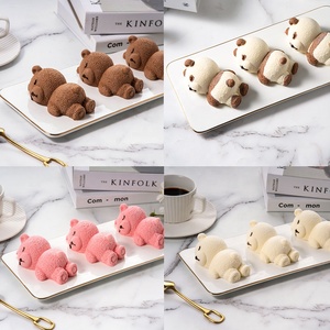 Gamma completa di prodotti dessert piccolo orso fragola cioccolato formaggio più alto servizio congelato pane piatto all'ingrosso - Product Image 4