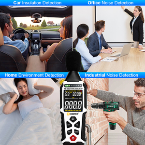 เครื่องวัดระดับเสียงแบบพกพาความแม่นยำสูงรุ่นใหม่ พร้อมหน้าจอ LCD สำหรับใช้ในบ้านและอุตสาหกรรม รองรับ OEM - Product Image 6