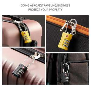 Candado de Combinación de Alta Calidad con Cable, 3 Dígitos, Aprobado por la TSA, Candado de Viaje con Licencia, Candado de Combinación para Camión - Product Image 2