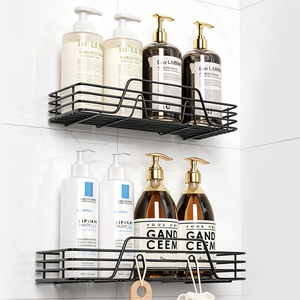 2-Pack Corner <b>Shower</b> <b>Caddy</b> Adhesive Wall Mounted 201 Stainless Steel Bathroom Corner Shelf for Toiletries Storage - Product Image 2