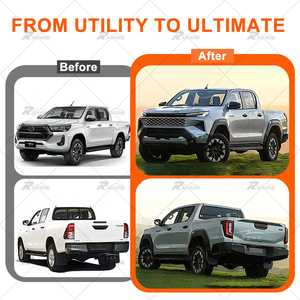 Ramand 1:1 Compatible avec 2016-2025 Kit de conversion de carrosserie ABS finition mate Amélioration d'usine Facelift Pare-chocs avant 4x4 Facile à installer - Product Image 2