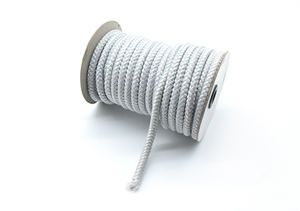Cordon d'emballage personnalisé blanc en rouleau, 4 mm 16 mm, double tressage coton/nylon, corde épaisse tressée pour sacs et vêtements, écologique, haute ténacité - Product Image 5