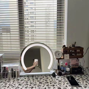 Tocador LED de alta definición, <span class=keywords><strong>espejo</strong></span> de escritorio, <span class=keywords><strong>espejo</strong></span> de maquillaje inteligente sencillo para uso doméstico con luz para bodas - Product Image 5