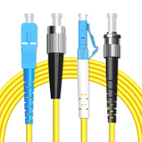 SC/FC/LC SFP 1 2 3 5 10 15 Metre Simplemode UPC/APC Özel Fiber Optik Patch Kablosu 1310/1550nm FTTH Projesi Doğrudan Tedarik