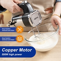 Batteur à œufs et à lait électrique Sonifer SF-7023, moteur en cuivre 220V 500W, multi-vitesses, robuste, pour la cuisine