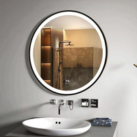 Miroir de bain moderne de luxe intelligent LED HD écran tactile illuminé verre suspendu pour la décoration de la maison de mariage Installation facile