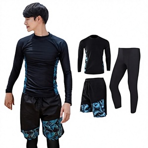 Custom Heat-Transfer Printed Rash Guard Set Quick Dry Plus Size Short Sleeve Gym <b>Compression</b> <b>Shirt</b> <b>for</b> <b>Men</b> - Product Image 2