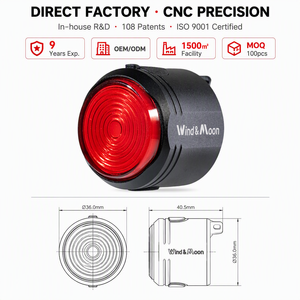 Feu arrière <span class=keywords><strong>de</strong></span> vélo intelligent à radar, feu stop LED externe, signal d'avertissement à détection <span class=keywords><strong>automatique</strong></span> pour la sécurité des trajets nocturnes en vélo électrique et trottinette - Product Image 4