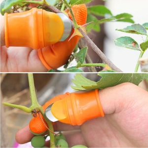 Couteau à pouce en silicone pour la cueillette de fruits et légumes, outil de pinçage de plantes, ciseaux à lames pour la récolte - Product Image 4