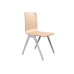 Silla Escolar Henmei HM-593, Silla de Oficina y Aula de Madera Maciza, Color Madera Natural - Product Image 4