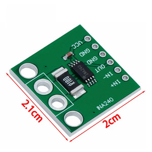 INA240 โมดูลเครื่องขยายสัญญาณตรวจจับกระแสไฟ 2.1 ซม. x 2 ซม. เซ็นเซอร์ตรวจสอบกระแสไฟแบบสองทิศทางสำหรับโครงการอิเล็กทรอนิกส์ - Product Image 1