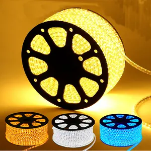 Điện Áp Cao Ngoài Trời 110 V 220 V 14.4 Wát/mét SMD 5050 Màu Đơn RGB Led Strip Light 50 M/cuộn 100 M/cuộn