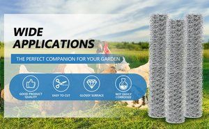 Gà dây hàng rào lưới 24in 50ft gia cầm dây lưới Ngoài Trời Chống gỉ lục giác mạ kẽm lưới hàng rào vườn - Product Image 5