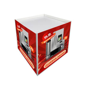 ชั้นวางกระดาษแข็งแบบพับเก็บได้รีไซเคิลได้พร้อมสีและการออกแบบที่กำหนดเองสำหรับโปรโมชั่นร้านค้า - Product Image 3