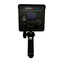 Lumière vidéo professionnelle portable RVB pleine couleur pour YouTube, TikTok et diffusion en direct avec télécommande