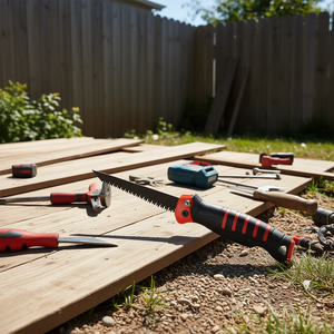 Sierra portátil mini para paneles de yeso, hoja de acero de alto carbono, mango de plástico, herramienta manual para reparaciones en el patio trasero - Product Image 2