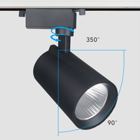Système d'éclairage commercial à rotation réglable 10W 20W 30W Spot Cob d'intérieur Downlight Led Track Spot Lights