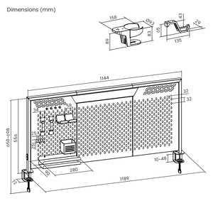 PB-017-1 tùy chỉnh chơi game RGB Pegboard bảng điều chỉnh máy tính để bàn hiển thị đứng từ tổ chức Lưu trữ Hội Đồng Quản Trị Phụ kiện chủ triển lãm - Product Image 6