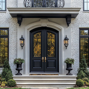 Portes extérieures en aluminium ZEKIN American Standard pour maisons, portes d'entrée principales sécurisées, design de porte principale, CE ISO NFRC - Product Image 4