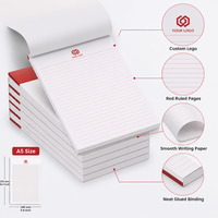 Bloc-notes magnétique personnalisé pour entreprise, A5, 50 feuilles, papier offset épaissi, impression CMYK