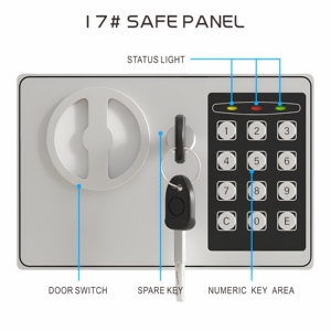 Electronic Mini Deposit Key Office Home <strong>Time</strong> <strong>Lock</strong> Money Bank Safety Security <strong>Box</strong> for Hotel Safe - Product Image 2
