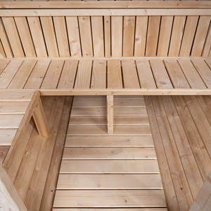 Sauna extérieur en cèdre le plus vendu, sauna extérieur en forme de baril, sauna vapeur extérieur pour la maison et le commerce, cabine de sauna extérieure - Product Image 5