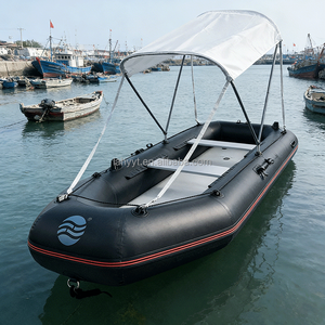 <span class=keywords><strong>Bateau</strong></span> de pêche gonflable en PVC Hailebao, <span class=keywords><strong>moteur</strong></span> électrique/à essence 4HP, capacité de 5 personnes, pour la dérive, le surf, les lacs et les rivières - Product Image 2