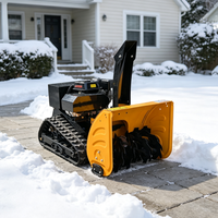 Essentiel pour l'hiver : Souffleuse à neige télécommandée à chenilles, à essence, pour usage commercial extérieur