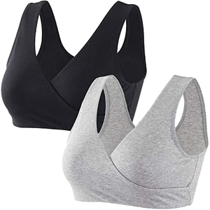 Intiflower NB6040 vendita calda all'ingrosso Crossover di cotone traspirante maternità donne <span class=keywords><strong>allattamento</strong></span> al seno <span class=keywords><strong>reggiseno</strong></span> per dormire - Product Image 1