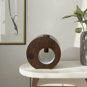 Neue 10ml Glas Holzmaserung Aroma therapie Elektrischer Diffusor Geräuscharmer <span class=keywords><strong>Duft</strong></span> Tischplatte Wasserlos für effektives ätherisches Öl - Product Image 1