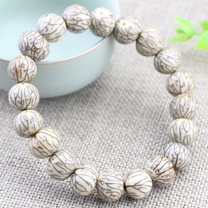 Bodhi Seed <b>Bracelet</b> 13mm Round Plant Pattern Antiques Religious Jewelry for Men Women Collectible Beads Hangzhou Origin YXPT01 - Product Image 2