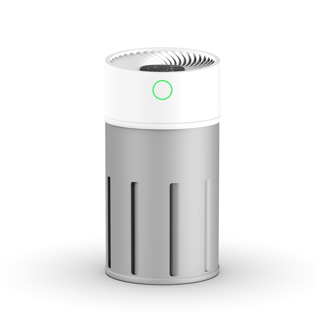 Portable Plastic Electrostatic Electric Air Purifier H12 HEPA Filter Activated Carbon Filter Negative Ion Generator Large Grille