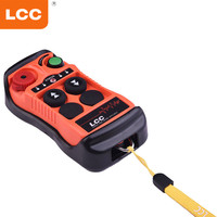 Control remoto de radio inalámbrico industrial LCC Q200 de velocidad única, 2 transmisores y 1 receptor para grúa de pórtico