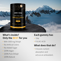 LIFEWORTH Boost Stamina Premium Ashwagandha Shilajit Gummies Gold pour hommes et femmes