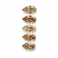 Chenjing - Diamantes Cultivados en Laboratorio, Corte Pera, Champagne, Estilo Europeo Antiguo, de 0.5ct a 1ct, Venta al Por Mayor, HPHT CVD