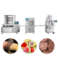 Nouvelle machine à encruster automatique à commande tactile 220V, haute productivité, grande capacité pour la ligne de biscuits en forme de tranches pour boîtes à glace