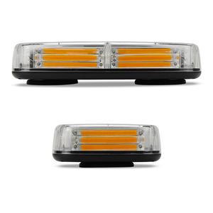 Lumière de signalisation à LED 6 COB 36W, longue rangée, rouge, bleu, blanc, vert, ambre, disque magnétique, lumière stroboscopique pour toit de voiture, camion - Product Image 3