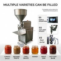 Machine de dosage de liquides semi-automatique de table fiable avec table de travail en acier inoxydable pour le remplissage de cosmétiques, lotions et crèmes