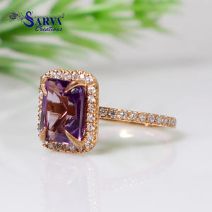 Anillo de Diseño Rectangular Más Vendido, Plata de Ley 925, Anillos de Joyería Fina, Anillos Personalizados, Fabricante de Joyería, Sarva Creation - Product Image 2