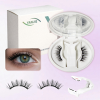 Faux cils magnétiques avec applicateur, cils magnétiques doux, réutilisables, cils vaporeux, look quotidien confortable, enregistrés CPNP