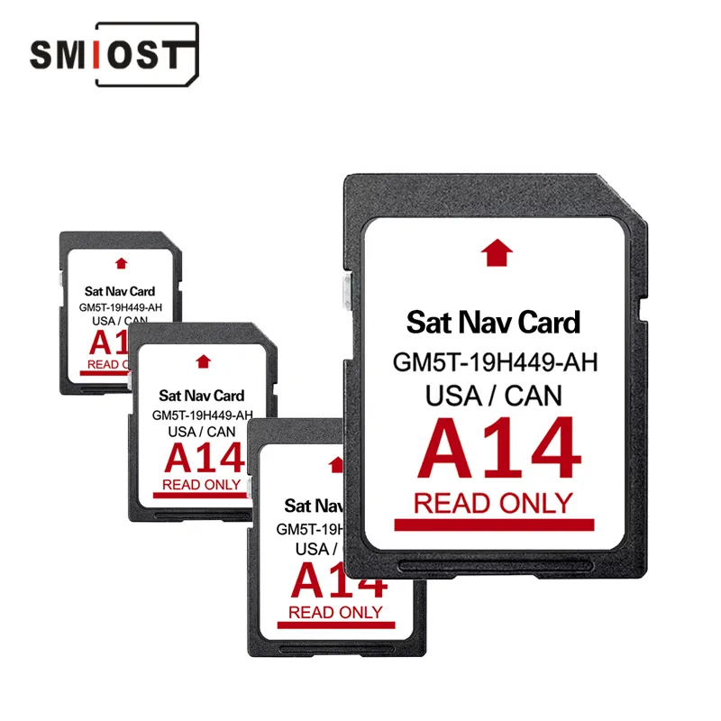 SMIOST فورد ترانزيت مخصص مزامنة 2 بطاقة تحديد المواقع والملاحة 32 جيجابايت بطاقة SD ذاكرة SD حافة رانجر A14