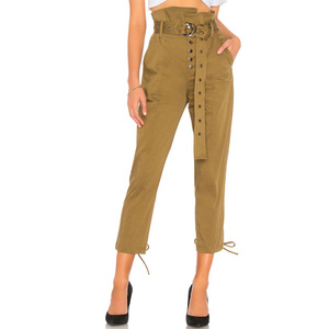 Venta caliente con cinturón de <span class=keywords><strong>moda</strong></span> de Mujeres de cintura alta pantalones de carga - Product Image 1