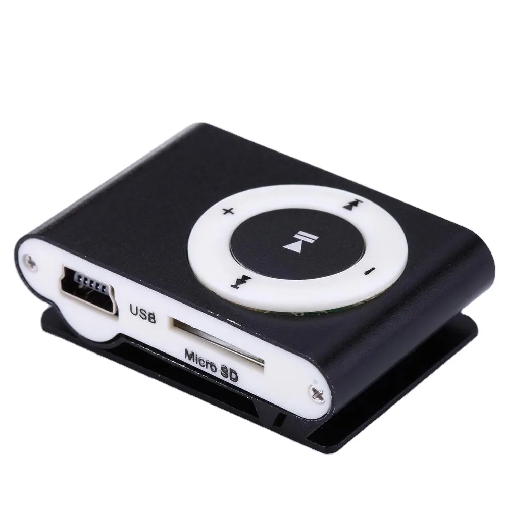 Clássico Retro Portátil Mini Clip Metálico MP3 Player Sport Music Player com SD/TF Slot Para Cartão