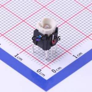 K6-6270D02 Tactile Switch Through hole Component (THT) Switch 1.6N Through Hole 6.5mm 5.9mm - Product Image 1