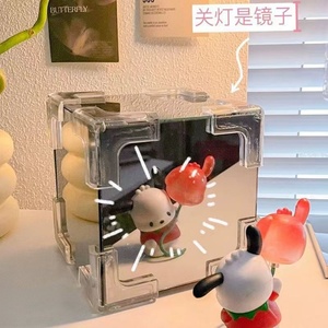 Diy Magic <b>Cube</b> RoseTulip Mirror Toys Led Display Party/Valentine's Day Decor Colorful Magic <b>Cube</b> Flowers Gift Box - Product Image 4