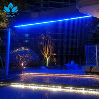 Fuente de Agua Digital para Exteriores con Cortina de Agua, Texto e Imagen Personalizados, Fuente de Agua Danzante para Entrada de Centro Comercial o Plaza