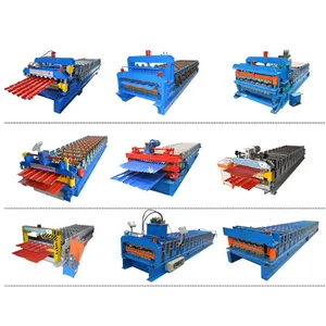 Rotolo a doppio strato che forma macchina in vendita a basso prezzo lamiera a doppio ponte in metallo rotolo a freddo che forma macchina piastrella in acciaio colorato
