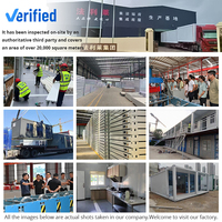 Contenedor Modular de Carga Pesada de 20/40 pies, Casa Modular Moderna, Panel Sándwich de Acero, Puertas y Ventanas Personalizadas, Edificio de Oficinas Sanitario