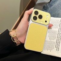Coque de téléphone anti-traces de doigts en polyuréthane à texture large motif litchi, couverture intégrale, couleur unie, toucher doux, résistante aux chutes pour